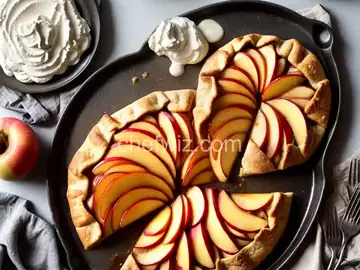 Salted-Butter Apple Galette with Maple Whipped Cream