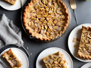 Salted Caramel Pear Pie Bars
