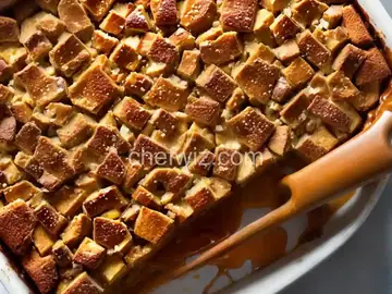 Salted Caramel Pretzel Bread Pudding