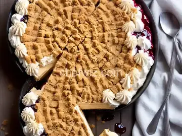 Salted PB&J Ice Cream Pie