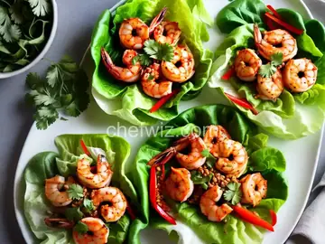 Sambal Shrimp Lettuce Wraps