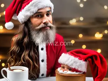 Santa Hat Cheesecake Bites