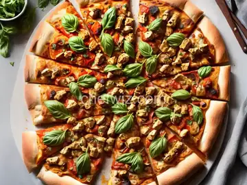 Satay Chicken Pizza
