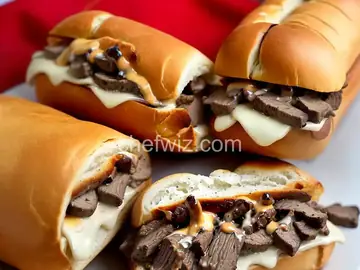 Saucy Cheese Steak Hoagies