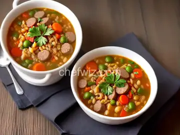 Sausage Barley Soup