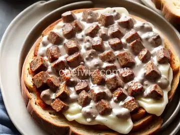 Sausage Gravy on Thick Country Toast 