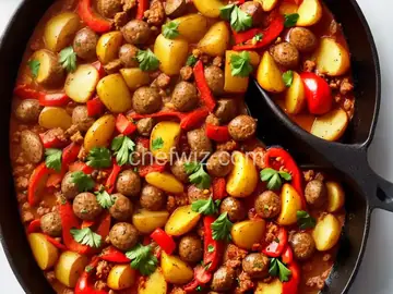 Sausage, Pepper and Potato Skillet
