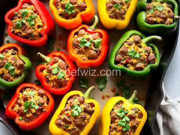 Sausage Popper-Stuffed Peppers