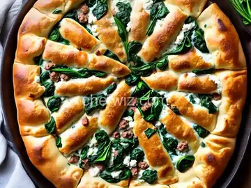 Sausage, Spinach, and Ricotta Calzone