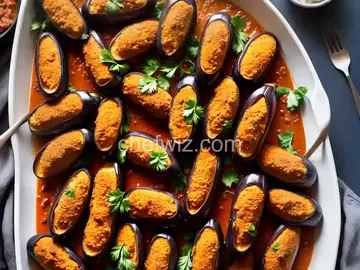 Sausage-Stuffed Eggplant