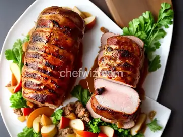 Sausage and Apple Stuffed Pork Roast