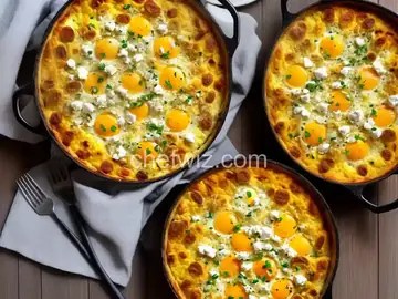 Sausage and Goat Cheese Egg Casserole