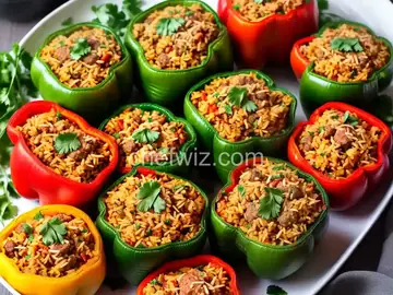 Sausage and Rice Stuffed Peppers