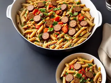 Sausage and Roasted Vegetable Penne
