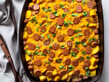 Sausage and Yellow Squash Casserole