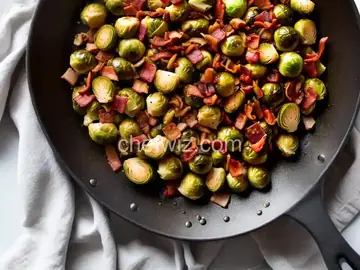 Sautéed Brussels Sprouts with Bacon and Onions