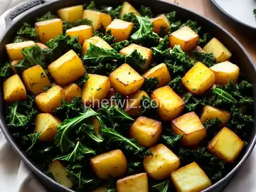 Sauteed Potatoes with Kale