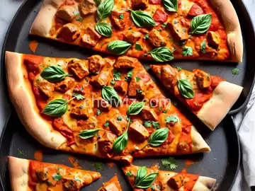 Savory Butter Chicken Pizza