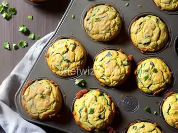 Savory Cheddar Zucchini Muffins