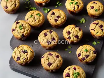Savoury Beet Muffins