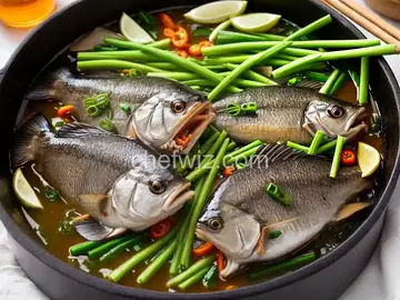 Scallion and Ginger Steamed Fish
