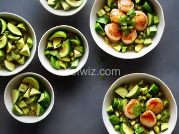 Scallop Aguachile With Jalape単o, Cucumber, and Avocado Recipe