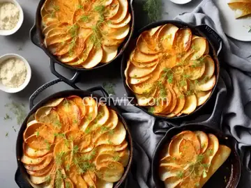 Scalloped Potatoes with Caramelized Fennel