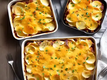 Scalloped Potatoes with Three Cheeses
