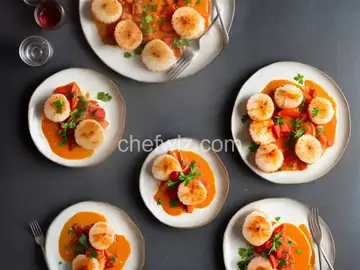 Scallops in Pastry with Lobster Sauce
