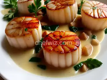 Scallops with White Wine Sauce II