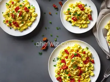Scrambled Eggs with Sun-Dried Tomato