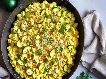 Scrambled Eggs with Zucchini
