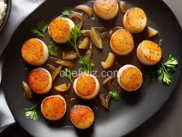 Sea Scallops with Caramelized Onion