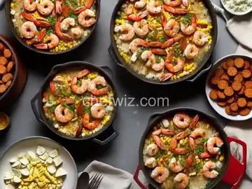 Seafood Boil With Shrimp, Corn, and Sausage