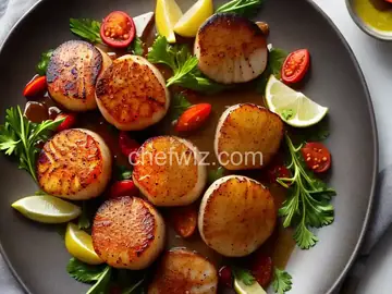 Seared Spice-Rubbed Sea Scallops