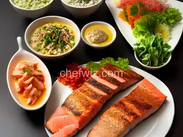 Seared Tuna, Yellowtail and Salmon with Three Dipping Sauces