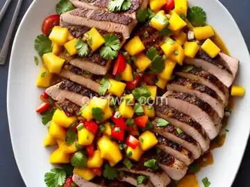 Seared Tuna with Mango Salsa