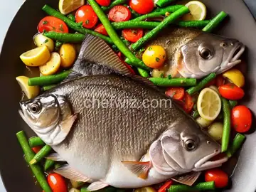 Seared Wild Striped Bass with Sauteed Spring Vegetables