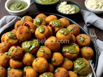 Second Day Fried Stuffing Bites with Cranberry Sauce Pesto