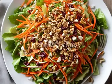 Serious Salads: Carrot Slaw with Cranberries and Toasted Walnuts Recipe