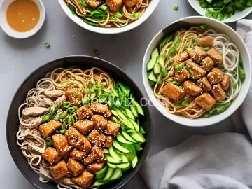 Sesame Chicken Noodle Bowl