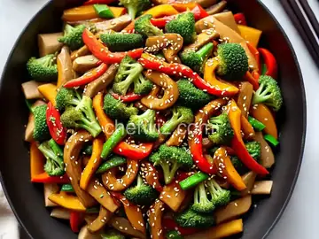Sesame-Ginger Vegetable Stir-Fry