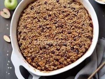 Sesame Oat Apple Crisp