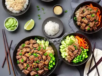 Sesame-Soy Pork Bowl