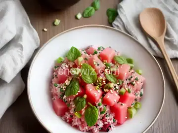 Sesame-and-Soy Watermelon Poke