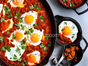 Shakshuka (North African–Style Poached Eggs in Spicy Tomato Sauce) Recipe