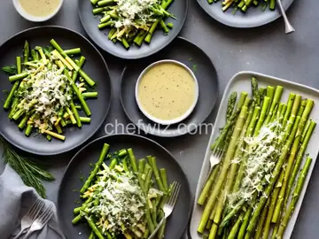Shaved Asparagus with Parmesan Vinaigrette