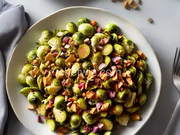 Shaved Brussels Sprouts with Pancetta