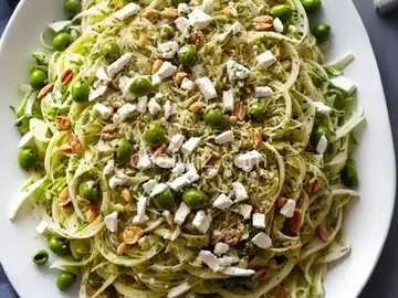 Shaved Fennel Salad with Green Olives and Provolone