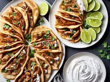 Shawarma-Spiced Chicken Pita with Tahini-Yogurt Sauce